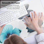 QIYI Desk Pad, Non-Slip PU Leather Desk Blotter Protector, Kids Floral Print - Image 4