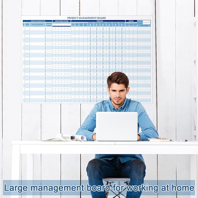 Lincia Large Magnetic Portfolio Project Management Board Set 24" x 36" Reusable - Image 7
