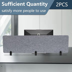 2pcs Privacy Panel, Standing Desk Divider 60"x16" Desktop Office Furniture - Image 3