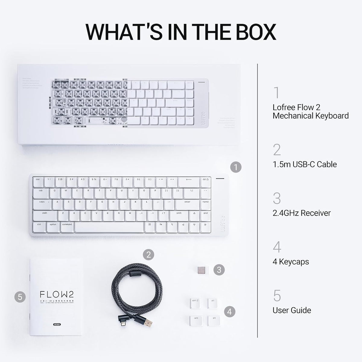 LOFREE Flow2 Low-Profile Mechanical Keyboard, Aluminum Alloy with Surfer Line...