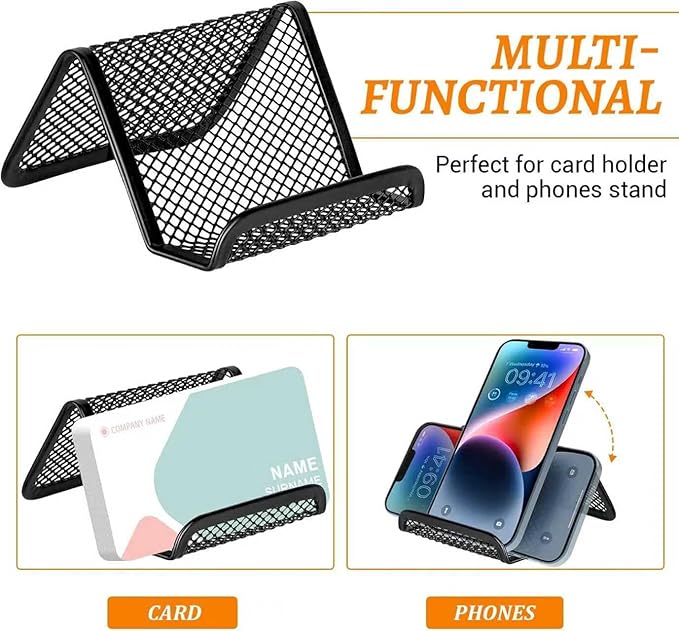 EMOMAS Business Card Holder for Desk, Office Desktop Business Card Display - Image 4