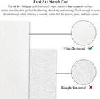 9 x 12 inches Sketch Book, Top Spiral Bound Sketch Pad, 4 Pack 100 Sheets Each - Image 5