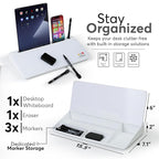 HURUC Small Glass Desktop Whiteboard - Image 7