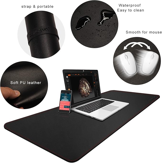 ZORESYN PU Leather Desk Pad - Image 3