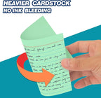 Chell Extra Heavyweight Index Cards 4x6 Inch, No Bleed-Through, Ruled Front and - Image 4