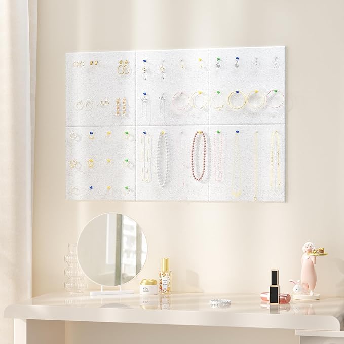 Neatsure Large Cork Board for Wall, 6 Panels Felt Tiles Tack Push Pin Board for - Image 5