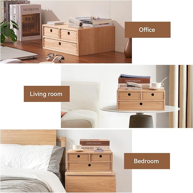Kirigen Natural Wooden Desktop Organizer - Image 6