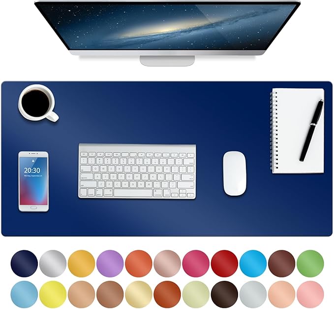 Boutilon Leather Desk Pad Protector, Non-Slip Mouse Pad, Laptop Desk Pad by Boutilon