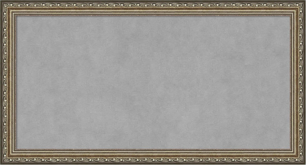 Amanti Art Silver Framed Magnetic Board 14x26 Small Vision Board