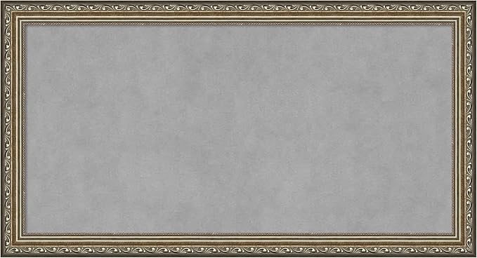 Amanti Art Silver Framed Magnetic Board 14x26 Small Vision Board by AmantiArt