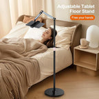 Tablet Floor Stand, 360° Rotation Tablet Holder, Compatible - Image 3
