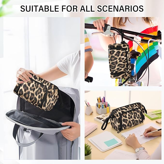 Bolaz Big Capacity Pencil Pen Case Pouch Bag School College Office Organizer - Image 7