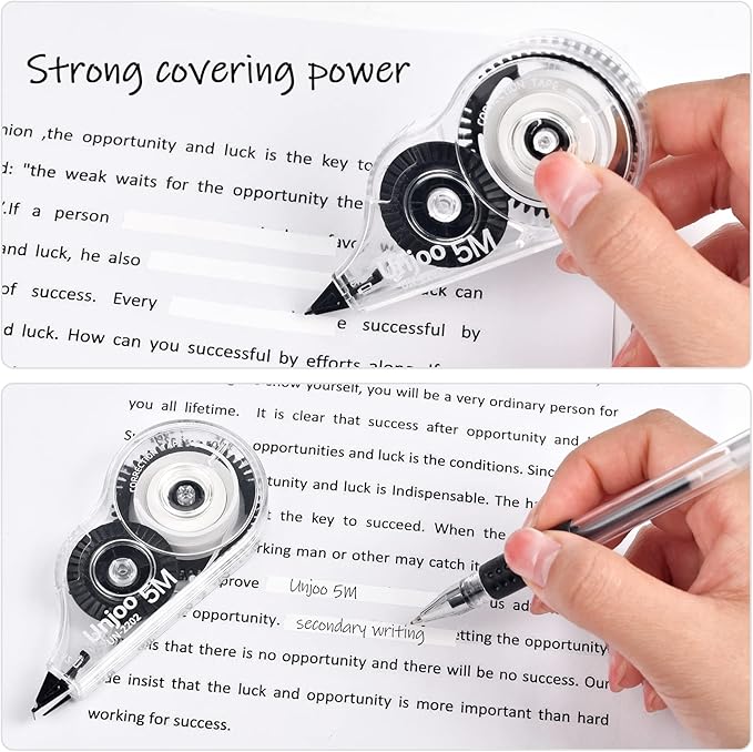 Unjoo White Correction Tape, For school - Image 6