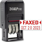 ZIGEL D50 Date Stamp with FAXED by ZIGEL