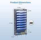 OUTWOLF 10 Tier Hanging Wall File Organizer Wall Mount Paper Document Folder - Image 5