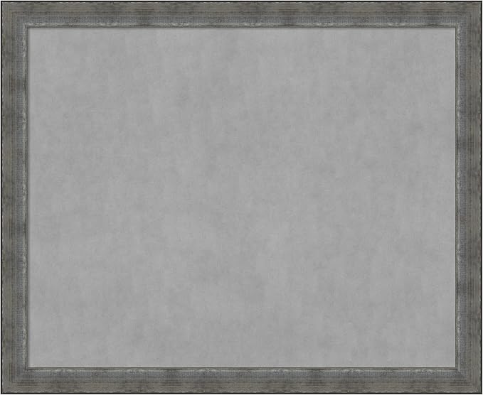 Amanti Art Silver Framed Magnetic Board 36x44 X-Large Vision Board by AmantiArt