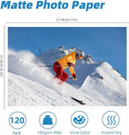 Uinkit 120 Sheets Presentation Paper Matte 8.5x11 Inkjet 48lb 180gsm Single - Image 2