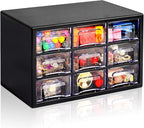 Desk Storage Organizer with 9 Drawers, FODIENS Stackable Desktop Craft Drawer by FODIENS