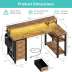 Lufeiya L Shaped Gaming Desk - Image 3