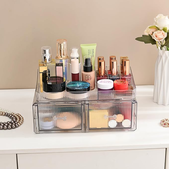 ZHIAI stackable storage drawer, cosmetic acrylic storage box, cosmetics and - Image 6