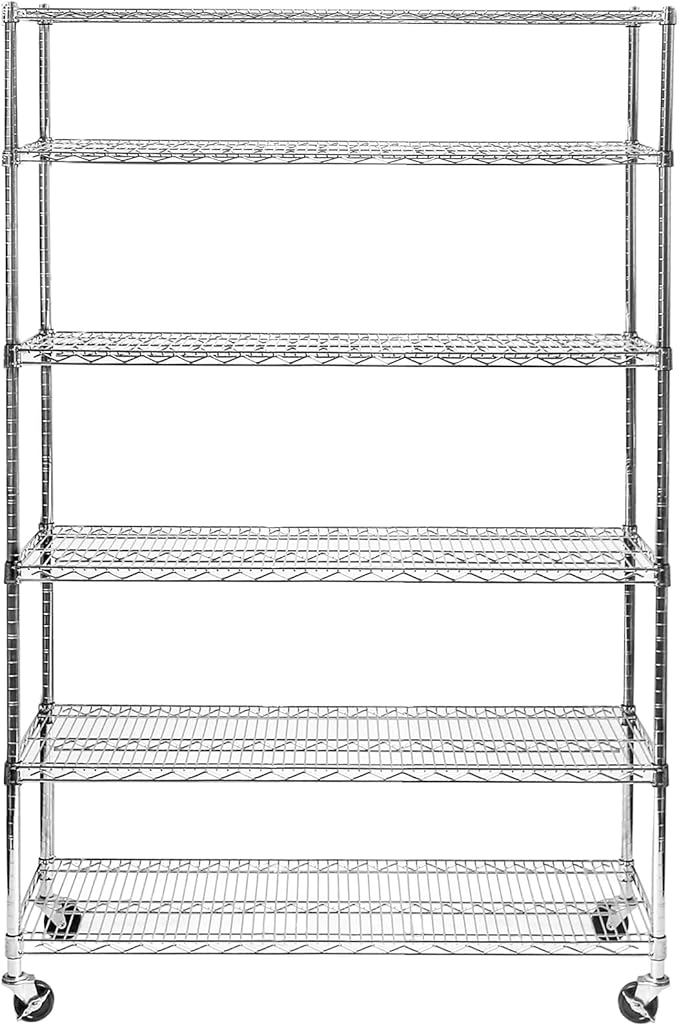 Seville Classics UltraDurable Heavy Duty NSF Solid Steel Wire Rack Storage Unit - Image 2