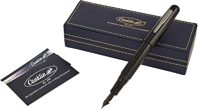 Conklin All American Fountain Pen in Black – Omniflex Nib, Flexible Design & - Image 7