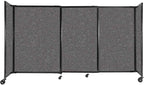 Versare Straightwall Sliding Portable Wall Partition | Freestanding Office by VERSARE