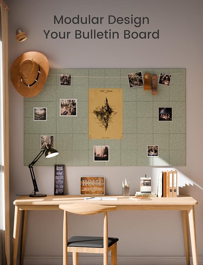 Large Felt Bulletin Board 48" x 36", Cork Board Alternative - Image 5