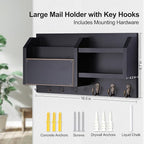 Lwenki Mail and Key Holder – Wall Mount Key Hanger - Image 6