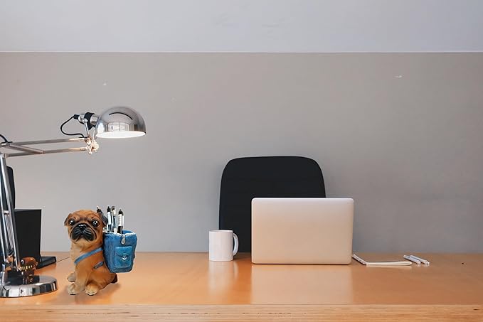 Photour Cute Dog Pen Holder for Desk ，Pen Pencil Cup Creative Desktop Pen - Image 2