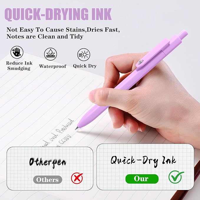 Piochoo Gel Pens, 0.5mm Cute Pens - Image 4