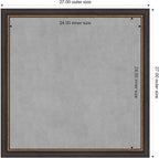 Amanti Art Black Framed Magnetic Board 27x27 Medium Vision Board - Image 4