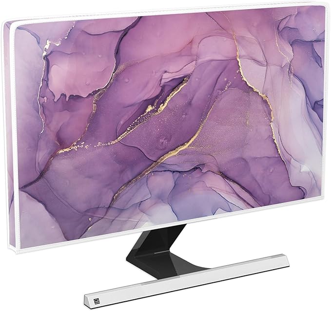 Baocicco Fashion Violet Marble Waterproof TV Dust Cover 75 Inch Anti-Static by Baocicco