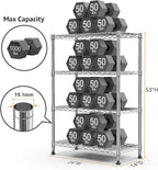 M MZG 1000 lbs Storage Shelving 4-Tier Utility Shelving Unit Steel Organizer - Image 3