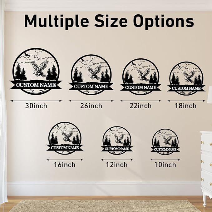 Custom Eagle Metal Signs | Custom Signs Outdoor Metal | Metal Wall Art | Home - Image 6