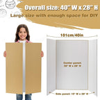 8 PCS Trifold Poster Board- Large 40" x 28" Tri Fold Display Board Hard & Thick - Image 4