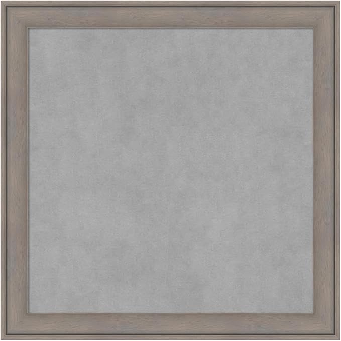 Amanti Art Grey Framed Magnetic Board 23x23 Medium Vision Board by AmantiArt