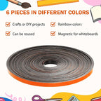 AmazingSpark Magnetic Tape Roll Thin Strips, 0.39 Inch x 33 Feet Magnetic Board - Image 6