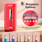 AFMAT Electric Pencil Sharpener, Fully Automatic Pencil Sharpener, Auto in & Out - Image 4