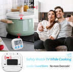 weewooday 24 pcs digital kitchen timer bulk for showing dimensions