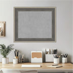 Amanti Art Grey Framed Magnetic Board 21x25 Small Vision Board - Image 6