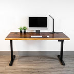 Standing Desk – Walnut Solid Wood Desk, Natural Live Edge, Adjustable Height - Image 9