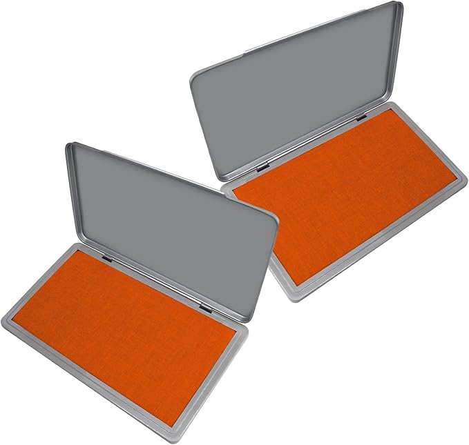 2 Pack Metal Case Stamp Pad Large Size by ZIGEL