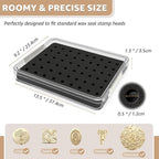 Nuvretk 54 Slot Wax Seal Stamp Head Storage Box - Image 3