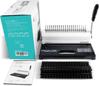 binditek binding machine, punch 12 sheets, 450 sheets, front angle view