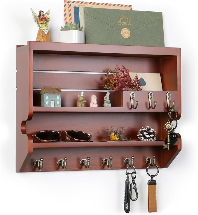Mutsault Key Holder for Wall, Mail Organizer Wall Mounted - Image 2