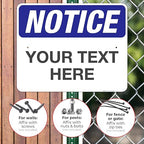 Custom Notice Sign, OSHA Sign, 24x30 Inches, Rust Free .063 Aluminum, Fade - Image 4