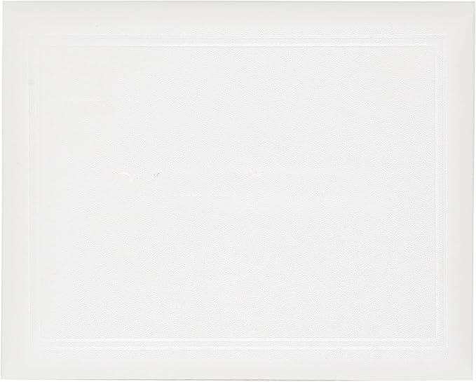 GraduationMall 8.5"x11" Smooth Padded Diploma Cover Certificate Holder White - Image 2