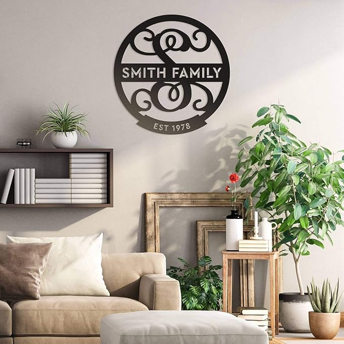 RealSteel Farmhouse Decor, Custom Metal Signs, Last Name Sign, House Warming - Image 2