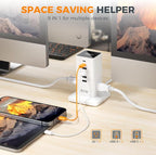 Charging Station 30W, TESSAN 9-in-1 Charger Blocks - Image 2